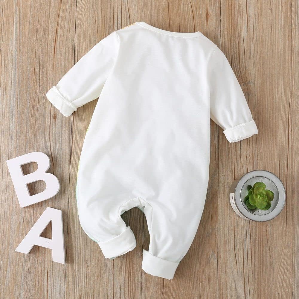 Aoswep - Lively Colored Pencil Animals Printed Baby Jumpsuit Baby girl bodysuit (6-9 Months)