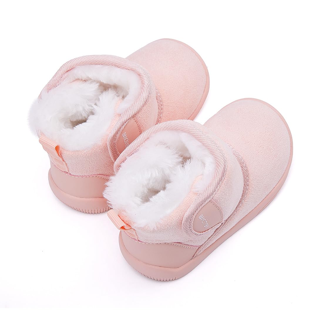 BMCiTYBM Baby Snow Boots Warm Winter Fur Lined Baby Shoes Pink 12-18 Months