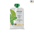 Kekoa Foods Peas & Mint Baby Food Purée | 100% USDA Certified-Organic Vegetarian Squeeze Pouch | Organic, Non-GMO, Gluten-Free, Vegan | Fiber & Protein Boosting First Food for Babies | 3.5 oz
