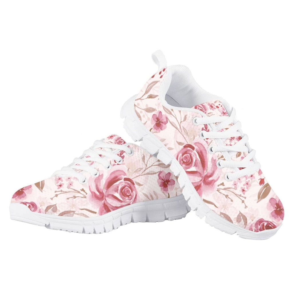 MARSVOVO First Shoes for Walking Boy Girl Lightweight Flexible Breathable Athletic Slip On Sneakers Resistant Lace-up Non Slip Comfortable Casual Sport Toddler Girl Sneakers Floral Size 13 US