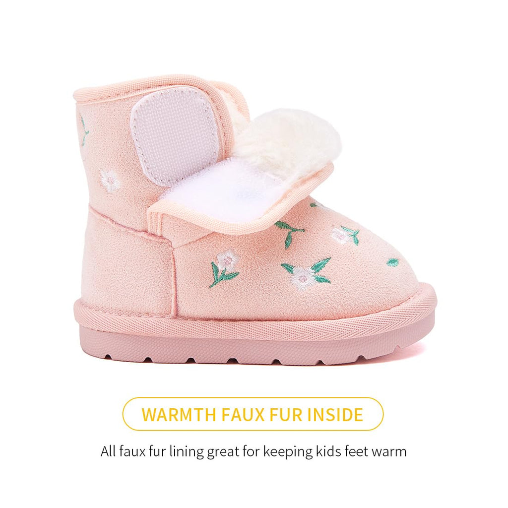 BMCiTYBM Toddler Snow Winter Boots Girls Boys Cold Weather Shoes 7 Toddler