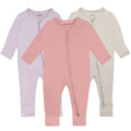 GUISBY Baby Rayon Footless Snug Sleepers, 3-Pack, 18-24M