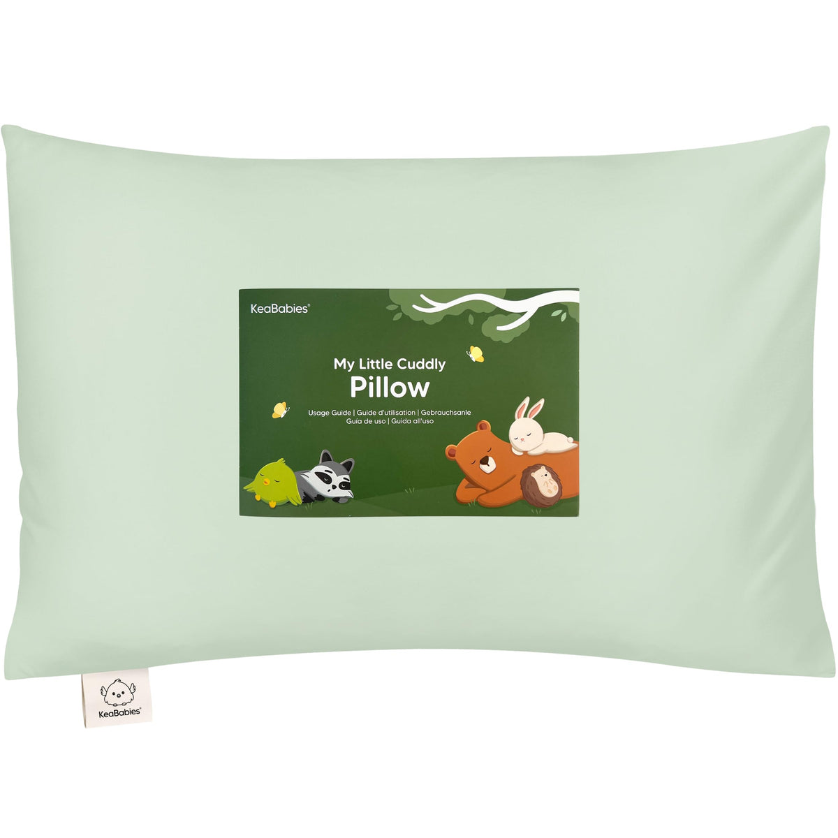 KeaBabies Toddler Pillow with Pillowcase, 13x18 Kids Pillows (Bumble Bear)