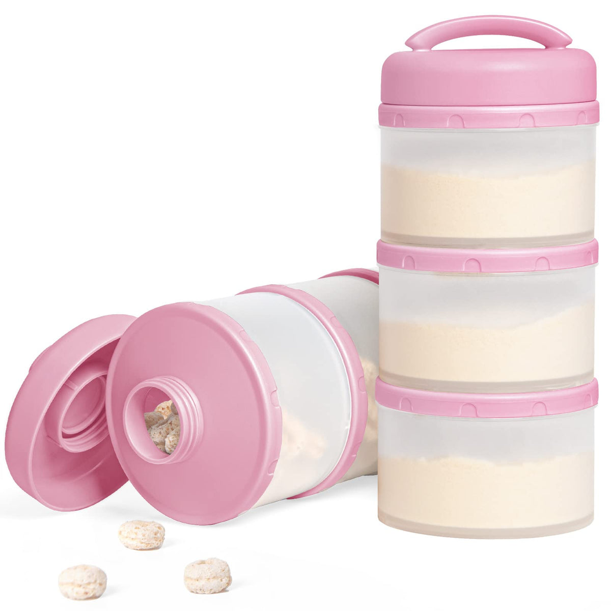 Termichy Stackable Formula Dispenser Portable: Milk Powder Container to go