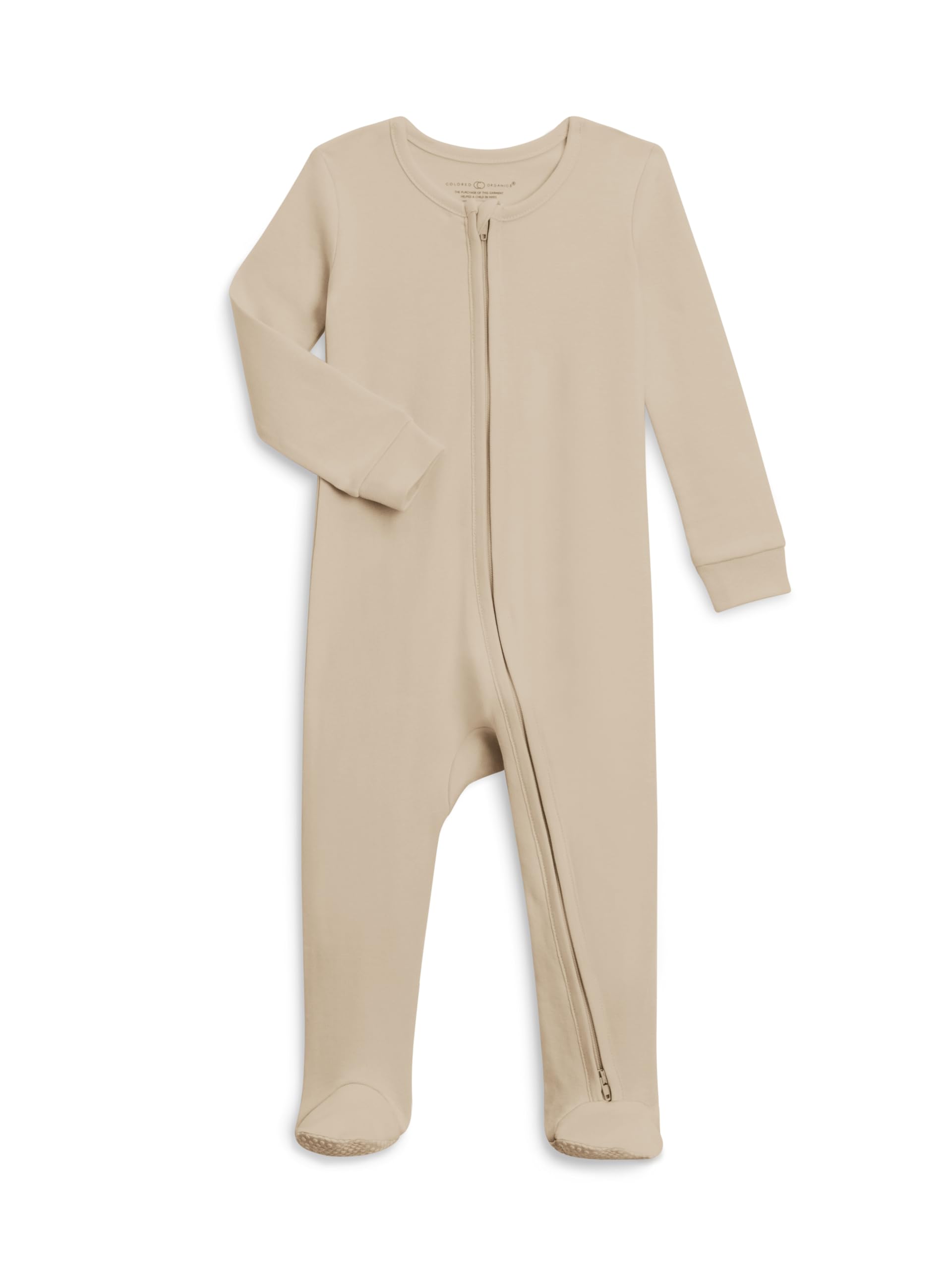 Colored Organics KENDI Organic Cotton Zip Sleeper - Clay 3-6M