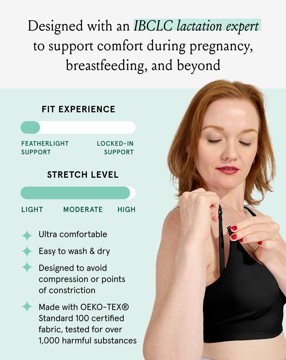 Bodily Everything Wireless Nursing & Maternity Bra with Clip Down Access, S