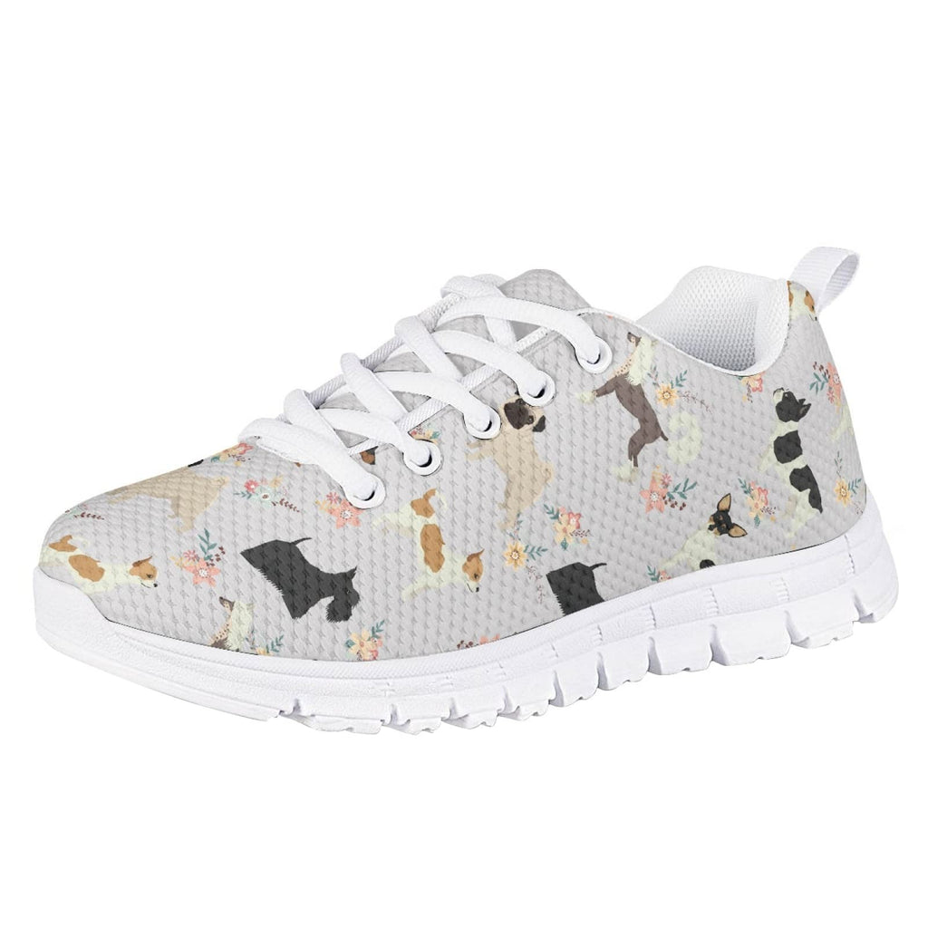 MARSVOVO First Shoes for Walking Boy Girl Athletic Lightweight Flexible Breathable Running Shoes Casual Comfortable Non Slip Play Sport LearningTo Walk Toddler Girl Sneakers Dogs Pattern Size 11.5 US