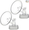 24mm 2 pc Flange Compatible with Spectra S2 S1 9 Plus Ameda MYA Motif Luna Breastpumps Replacement to Pump Parts and Flange. Compatible with Spectra Parts/Accessories