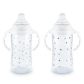 NUK Learner Cup 6+ Months Timeless Collection Amazon Exclusive 10 Oz – BPA Free Spill Proof Sippy Cup 2 Count (Pack of 1)