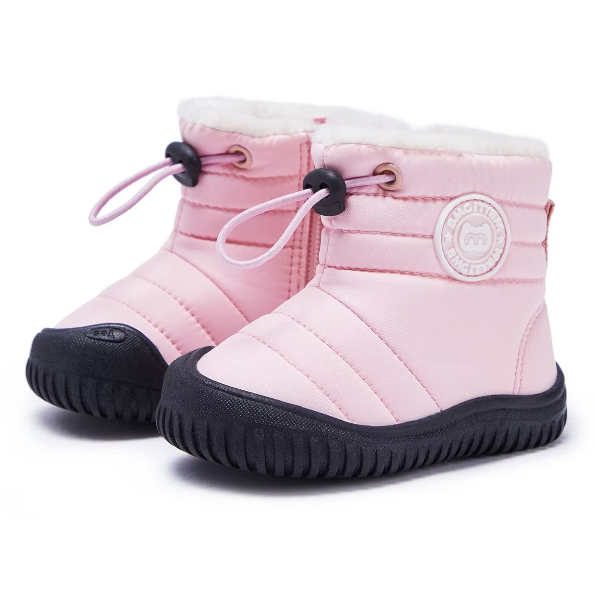 BMCiTYBM Baby Snow Boots Boys Girls Winter Infant Shoes Orange 6-12 Months