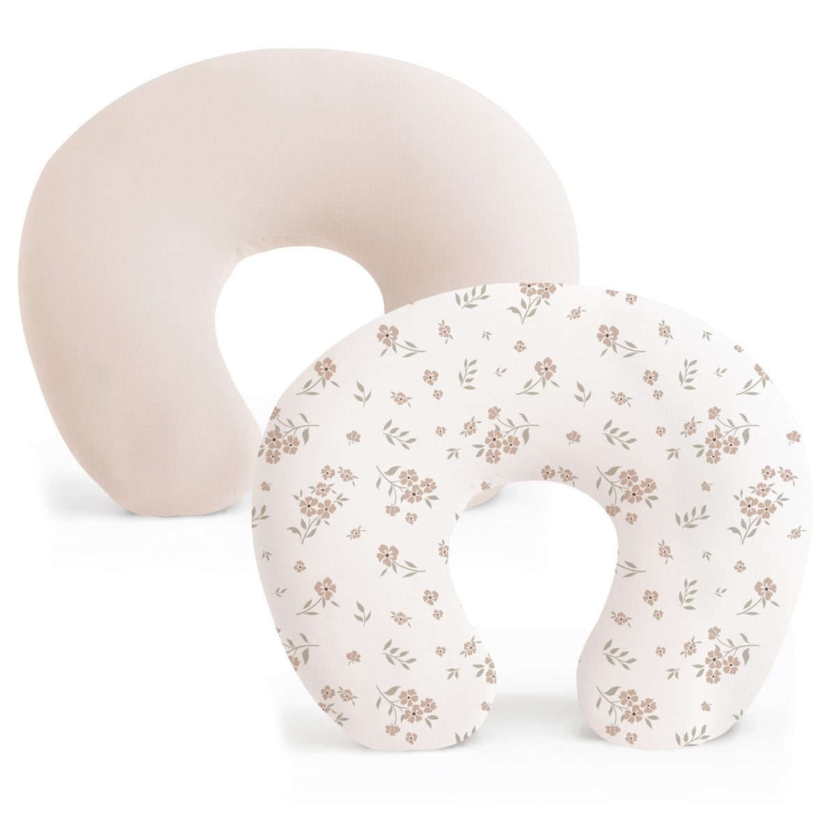 Konssy 2 Pack Nursing Pillow Covers, Soft Stretchy Cover for Breastfeeding