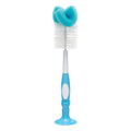 Dr. Brown's Reusable Sponge Baby Bottle Cleaning Brush with Suction Cup Stand, Scrubber and Nipple Cleaner, BPA-Free, Blue, 1-Pack