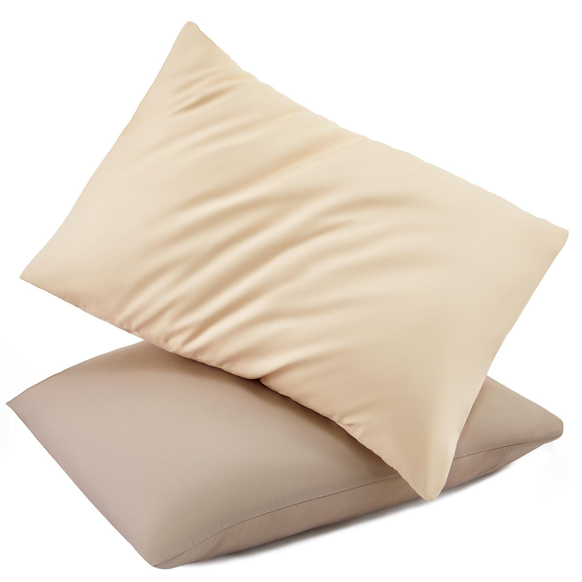 TILLYOU Toddler Pillowcase 2 Pack with Envelope Closure,13" x 18" Silky Soft Microfiber Travel Kids Pillowcase for Boys and Girls, Beach Time Turtle&Manta Ray