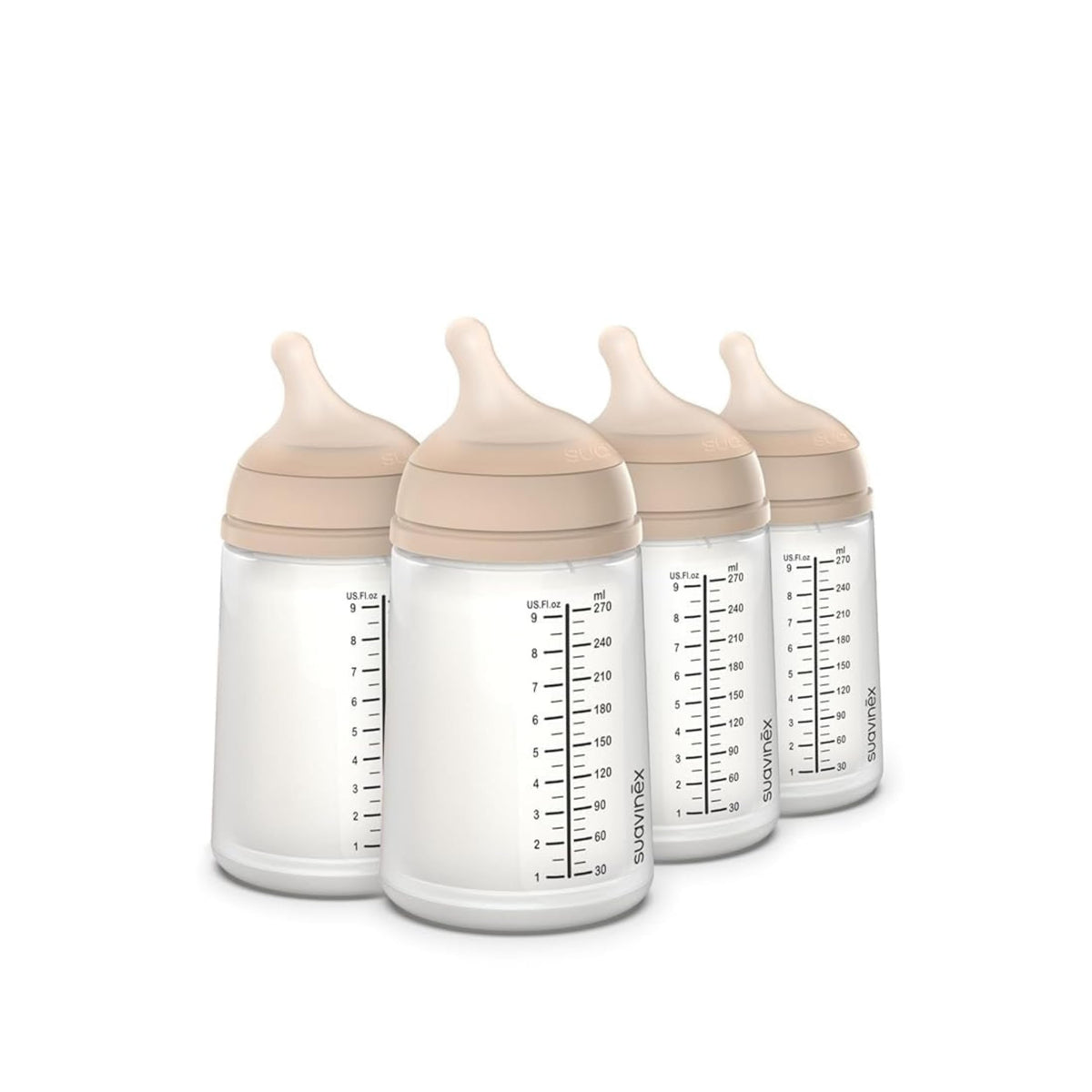 Suavinex Zero Zero Anti Colic Baby Bottle, 6 Oz, Light, 1-Pack