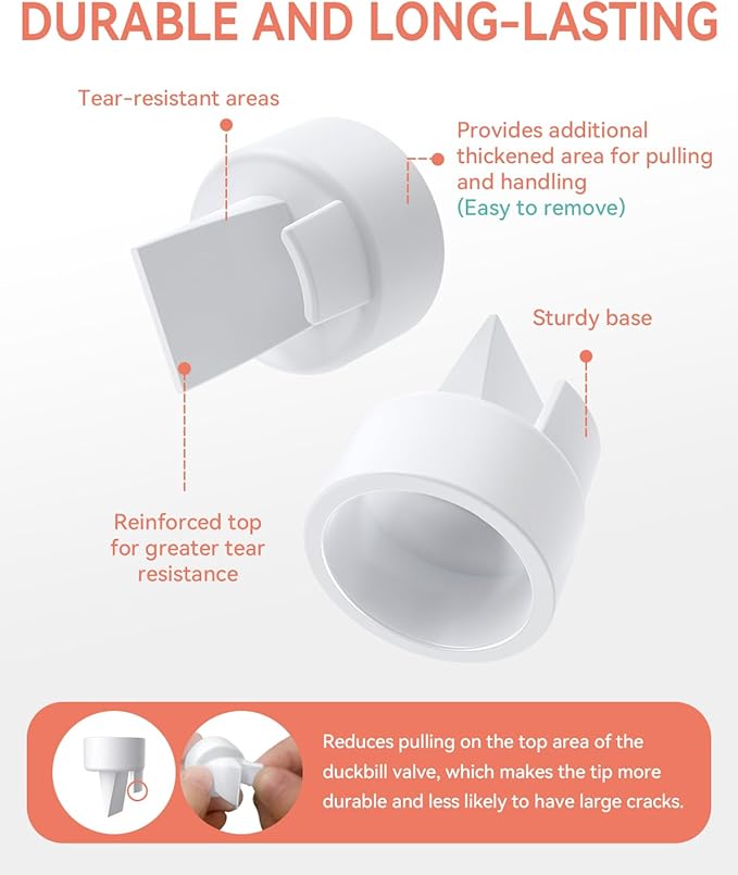 Breast Pump Parts Compatible with Spectra S1,S2,S9 Plus, Replacement Kit for Spectra Pump Parts 2PC Include 13 mm Flange, Duckbill Valve, Tube,Bottle, Backflow Protector, Not Original Accessories