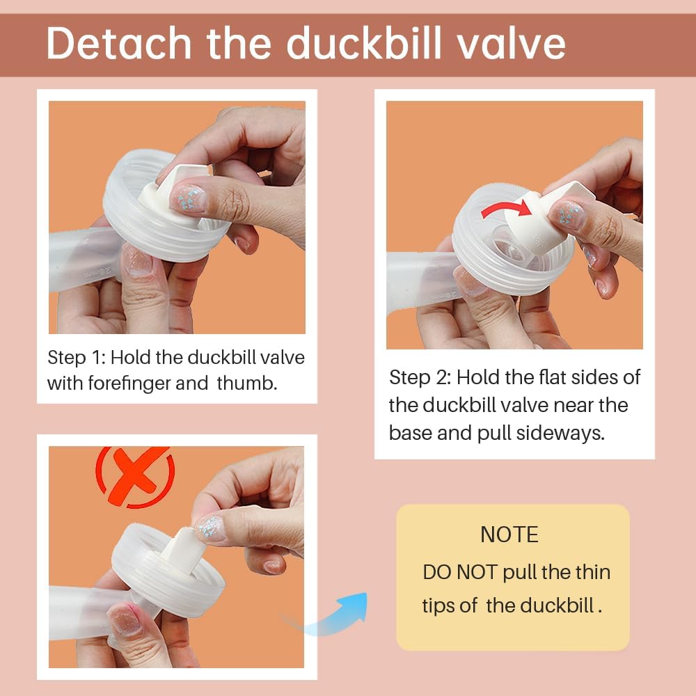 Replace Duckbill Valve and Backflow Protector Breast Pump Part for Spectra