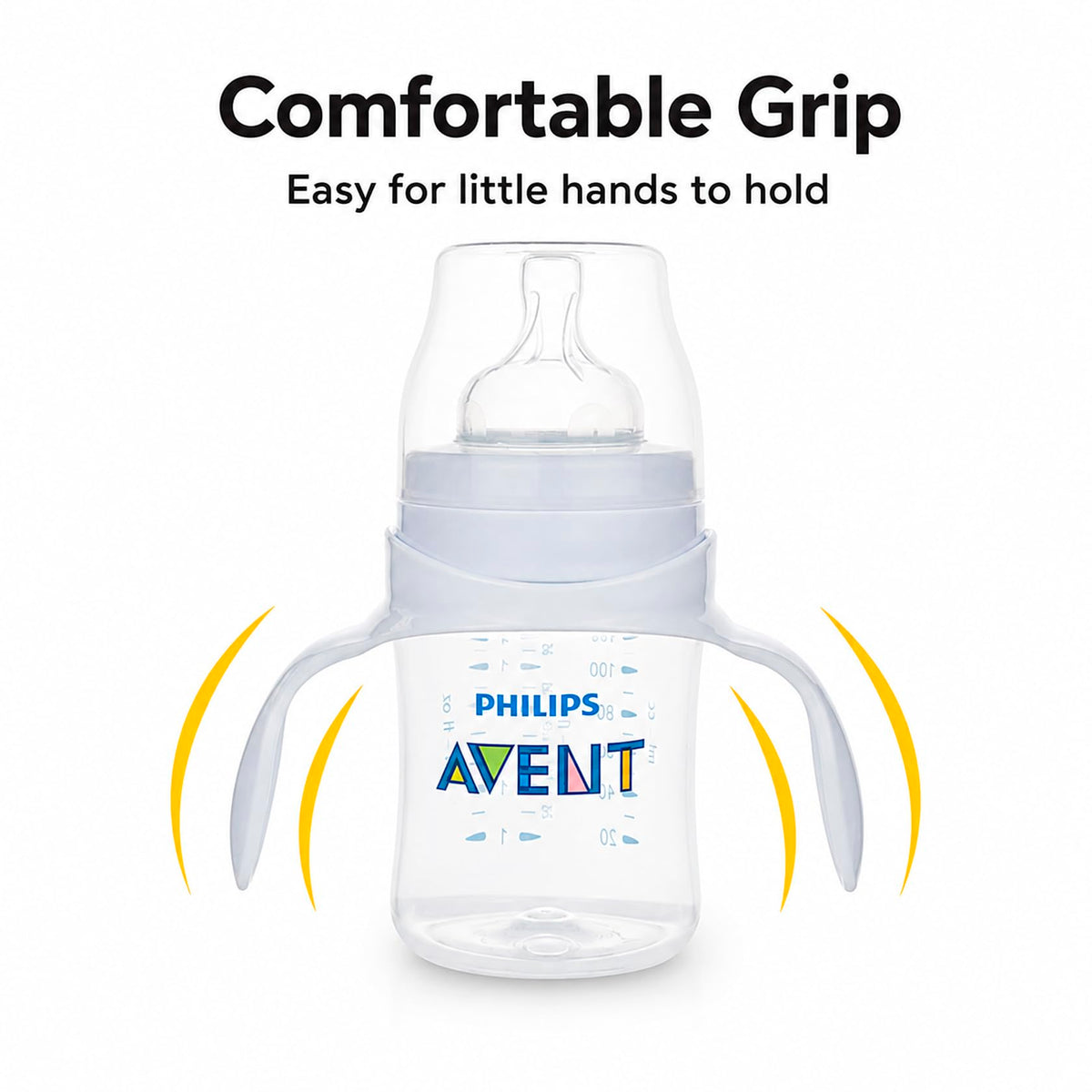 CHUBBIEE Baby Bottle Handles for Philips Avent Anti-Colic Bottles, 2-Pack