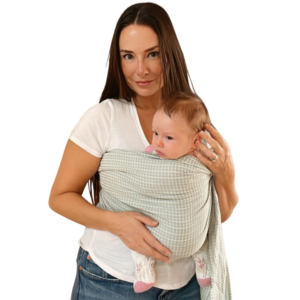 Hip Baby Wrap Ring Sling Carrier for Baby, 8-35 lbs - Kiwi