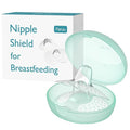 Paruu Contact Nipple Shields, Butterfly Breastfeeding Nipple Shields for Protecting Flat or Inverted Nipples, 100% Food-Grade Silicone, Made Without BPA/BPS, Include Carry Case (24mm)
