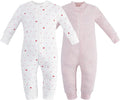 Owlivia Organic Cotton Baby Boy Girl Zip up Sleep 'N Play Pjs, Footless, Long Sleeve