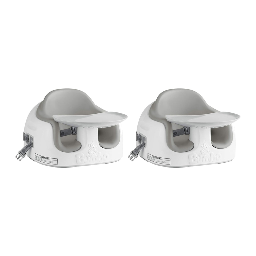 Bumbo 2 Pack 3-in-1 Multi-Seat for 6 to 36 Months, Travel Baby Feeding and Play Floor Seat, All-in-One Portable Booster with Tray & Toddler High Chair, Monsoon