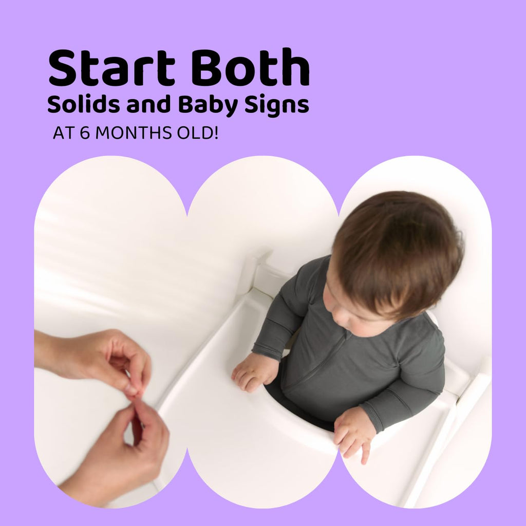 APLAINR Silicone Baby Bibs, Baby Sign Language, Set of 2, Blue Hour