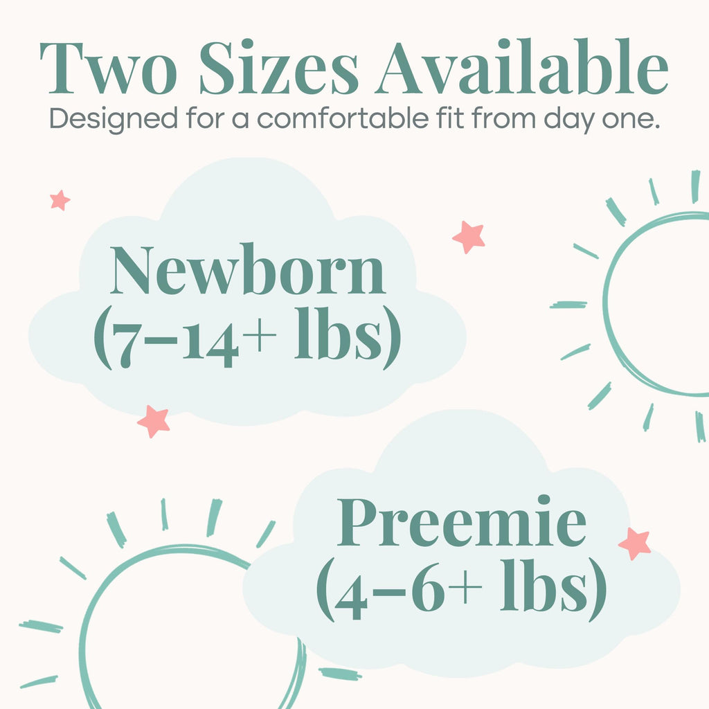 Caden Lane Newborn Knotted Gown with Hat, Soft Bamboo Viscose Baby Sack, Unisex Infant Breathable Night gown