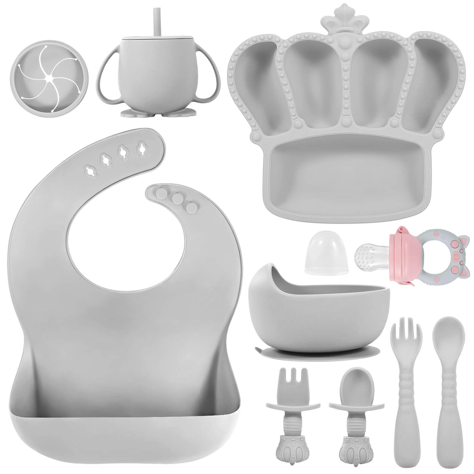 Silicone Baby Feeding Set 10 Pcs Baby Led Weaning Supplies Baby Essentials