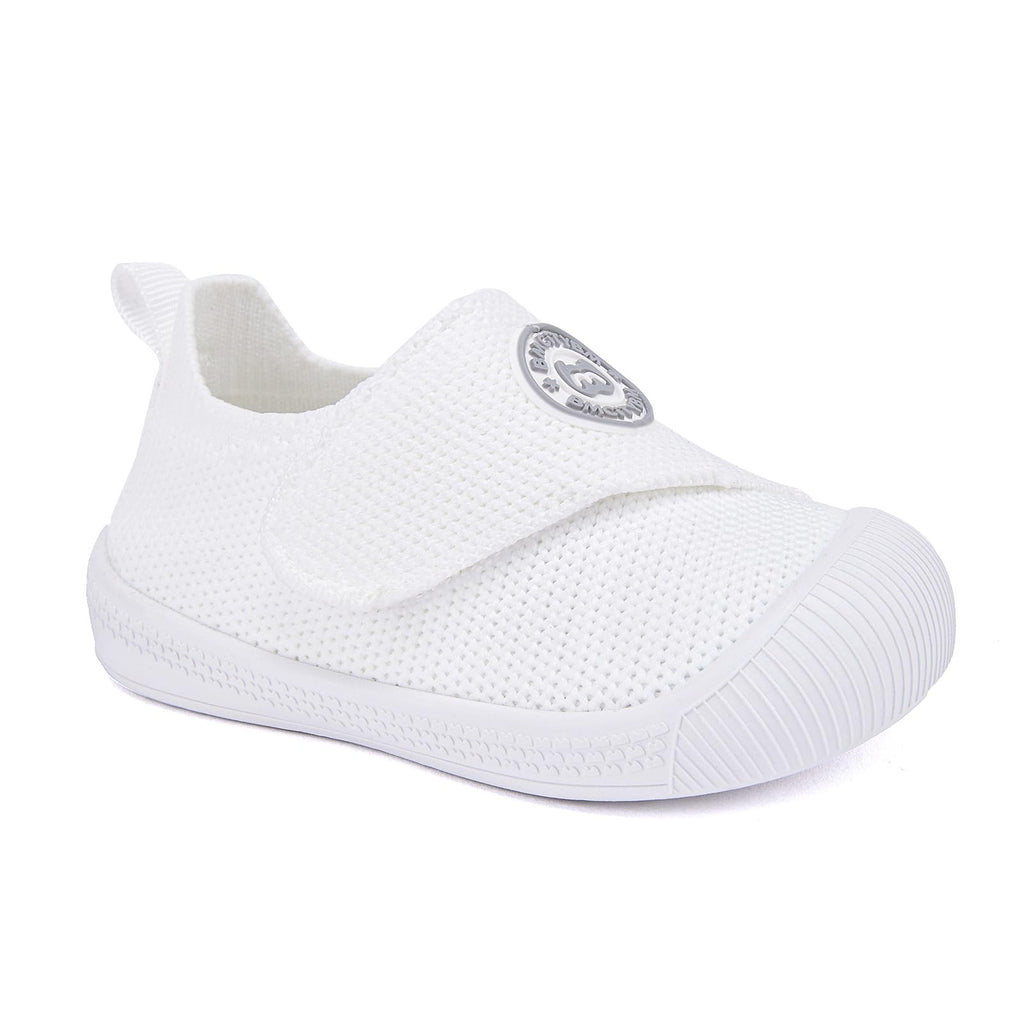 BMCiTYBM Baby Walking Shoes Toddler Sneakers Unisex White Size 18-24 Months
