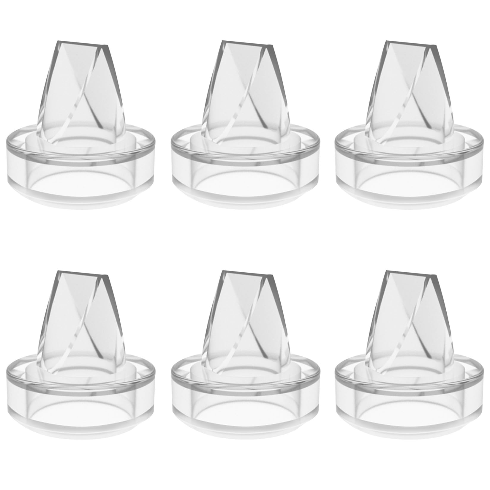 6 Pack Silicone Duckbill Valve Compatible with S9 / S12 / S9Pro / S12Pro Wearable Breast Pump, Electric Breast Pump Parts Accessories