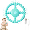 Vibrating Sensory Teething Toys,Baby Toys 6-18 Months, Autism Support & Oral Development, USB Rechargeable Teether for Toddlers, 1-2 Year Old Boys Christmas Girls Gifts idea(Green)