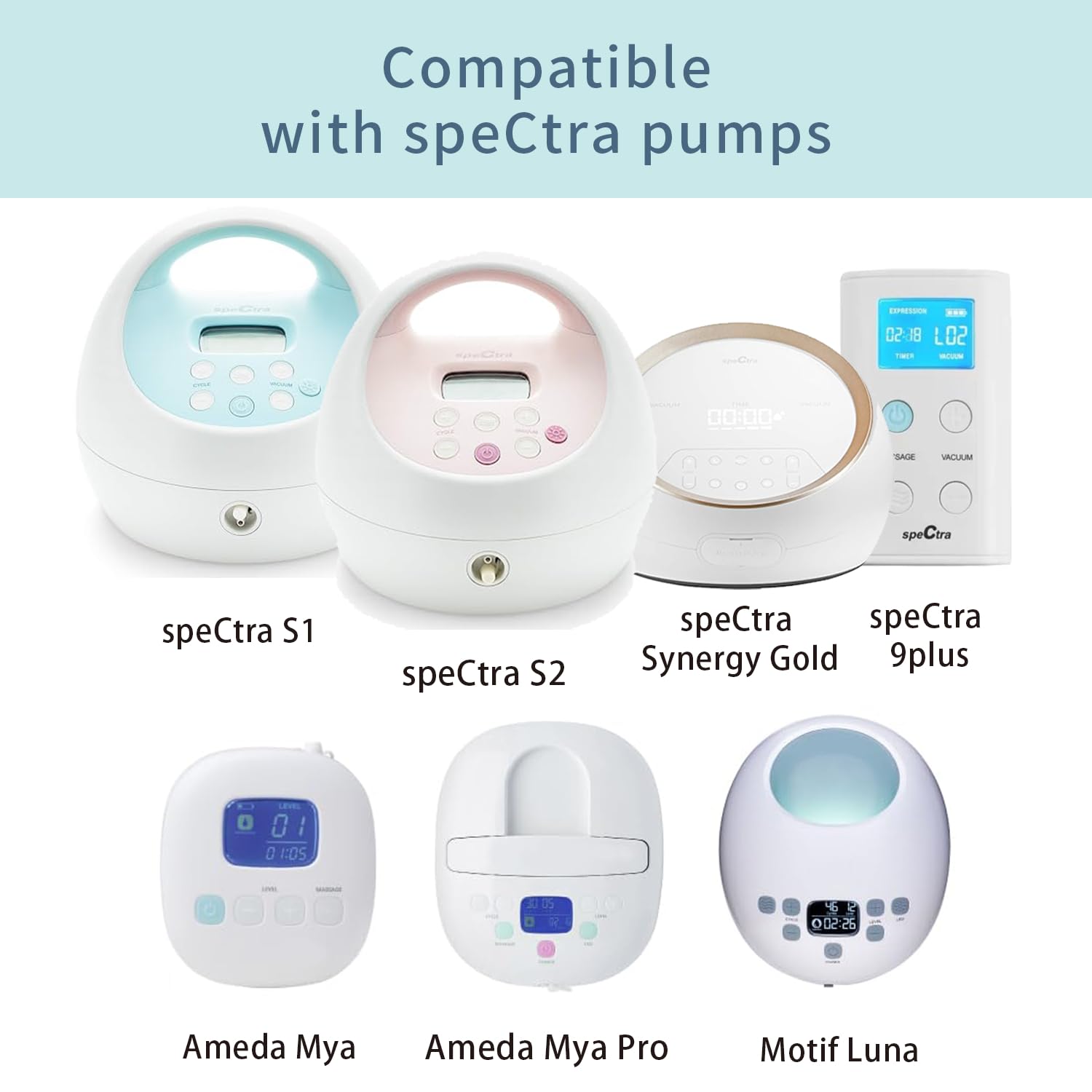Momstouch 23mm Flange Compatible with Spectra S1 S2 9 Plus Synergy Gold Breastpump Replacement to Spectra Pump Parts and Flange; Not Original; Replaces Shield