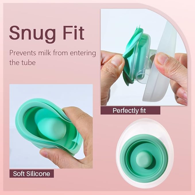 TB Tbuymax 4pc Diaphragm and 8pc Duckbill Valves Compatible with Elvie Stride Breast Pump Parts, Replace for Elvie Stride Pump Not Original Pump Seals Membrane Accessories