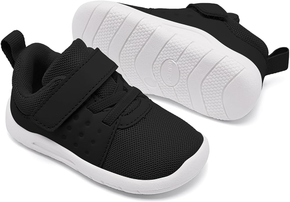 MORENDL Toddler Baby Shoes 0-4 Years Boy Girl Lightweight Breathable Non-Slip Sports Sneakers Running Walking Tennis Barefoot Shoes