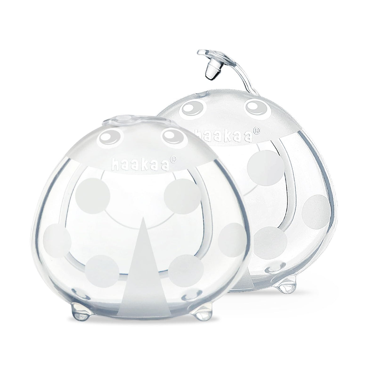 haakaa Ladybug Milk Collector 1.4oz/40ml 2pcs - Breast Milk Collection Cups | Soft Breast Shells | Breastmilk Saver | Letdown Catcher for Pumping On The Go Breastfeeding Moms, Protects Sore Nipples