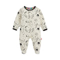 Magnetic Me Boys Modal Magnetic Baby Footie Pajamas | Silky Soft Modal Fabric | Natural Game Day | 18-24 Months
