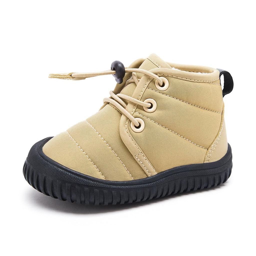 BMCiTYBM Baby Snow Winter Boots Boys Girls Shoes Non Slip First Walking Infant 6 9 12 18 24 Months Camel Size 18-24 Months Toddler