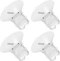 Flange Inserts 17mm Compatible with Medela/Spectra/TSRETE/Elvie/Momcozy/Bellababy Breast Pump 24mm Shields/Flanges, Reduce 24mm Nipple Tunnel Down to 17 mm, 4PCS