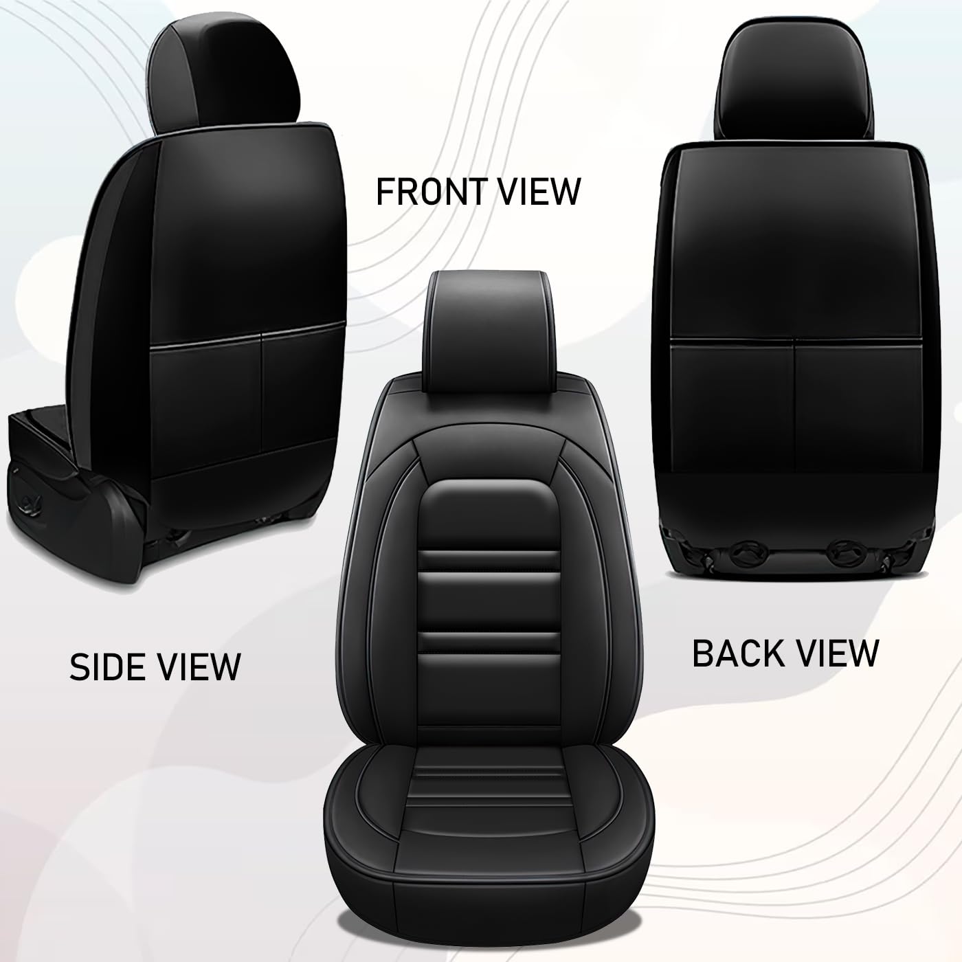 PACKMACH Seat Cover for Kia Telluride 2020-2025 | Car Seat Covers Front Seats, Waterproof Seat Protectors, Automotive Front Seat Covers (Front Seat, Black)
