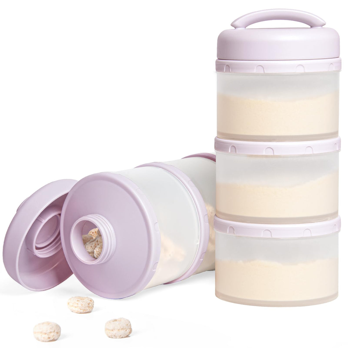 Termichy Stackable Formula Dispenser Portable: Milk Powder Container to go