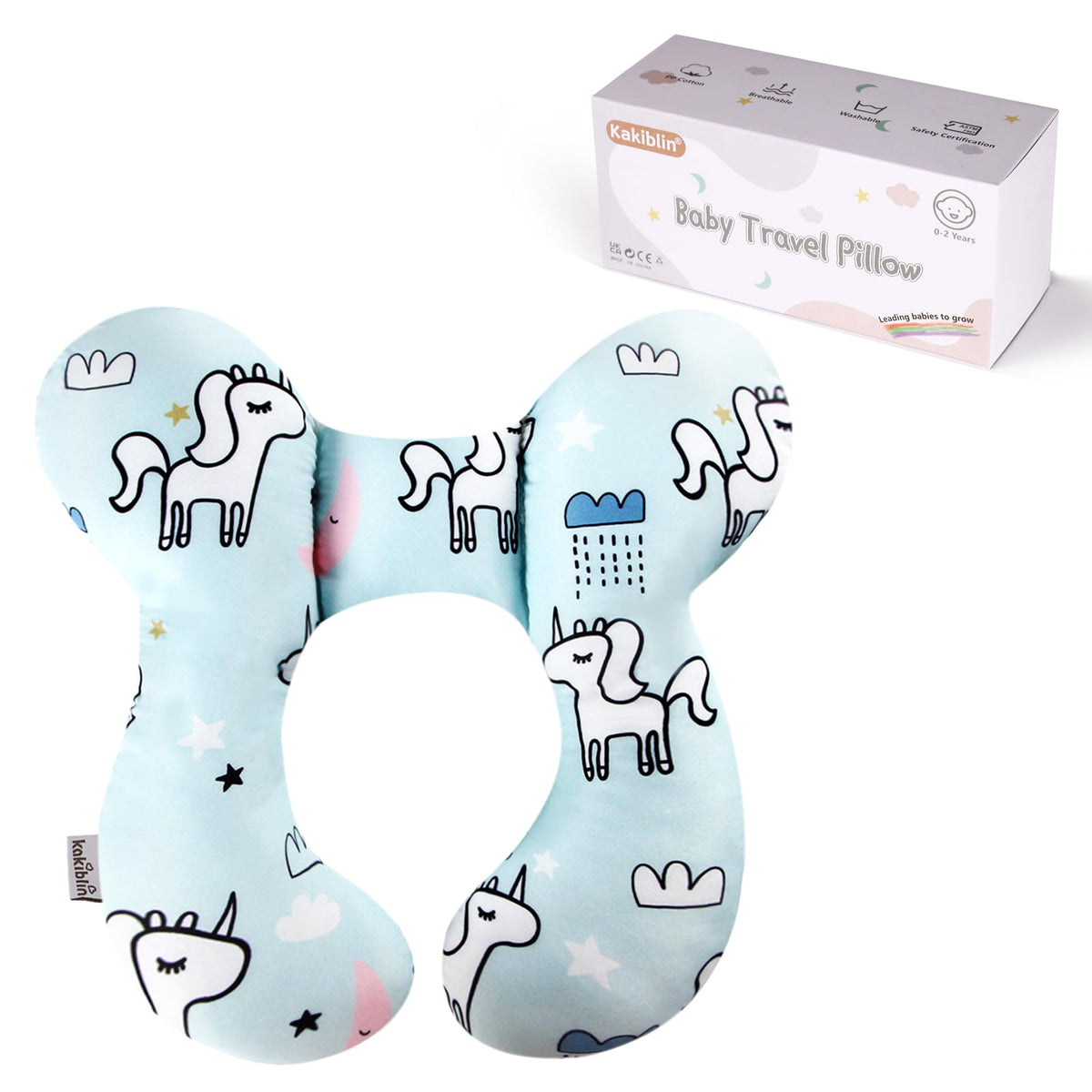 KAKIBLIN Baby Neck Pillow, Upgraded Baby Neck Pillows for Car Seat