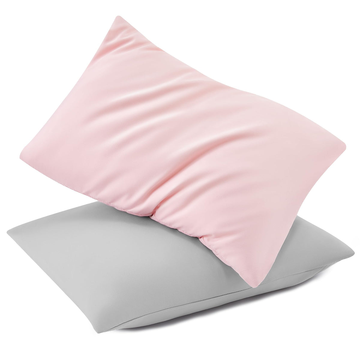 TILLYOU Toddler Pillowcase 2 Pack with Envelope Closure,13" x 18" Silky Soft Microfiber Travel Kids Pillowcase for Boys and Girls, Beach Time Turtle&Manta Ray