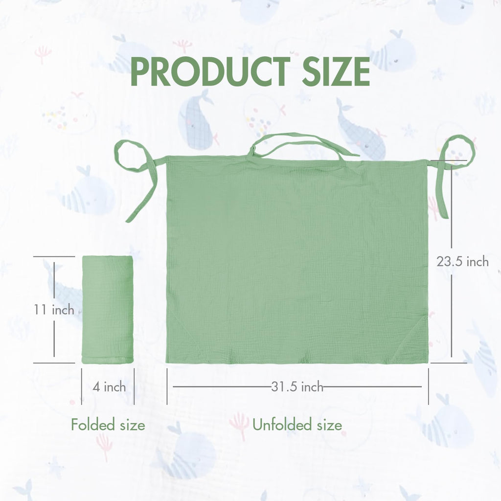 ANYEDDE 2-Pack Nursing Cover for Breastfeeding, Muslin Breastfeeding Covers