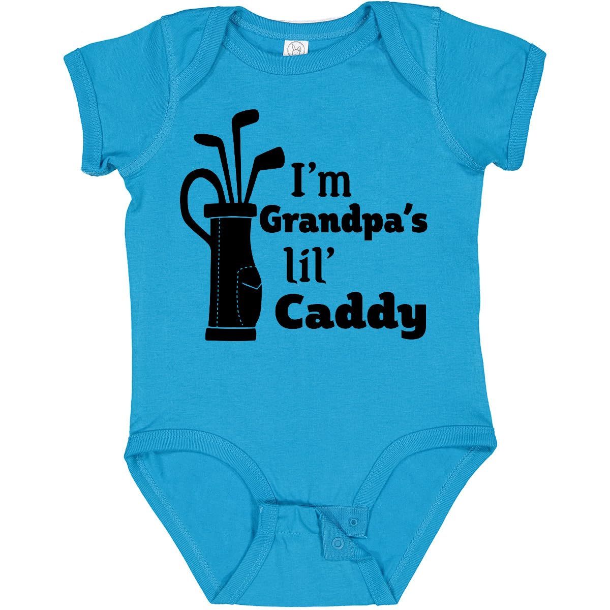 inktastic I'm Grandpa's Lil' Caddy- Golf for Kids Baby Bodysuit 18 Months Turquoise 2c4dc