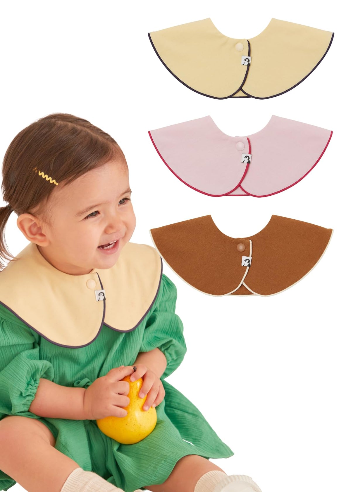 Konny Baby Bibs for Drooling Baby Boys and Girls, Super Absorbent Quick Dry