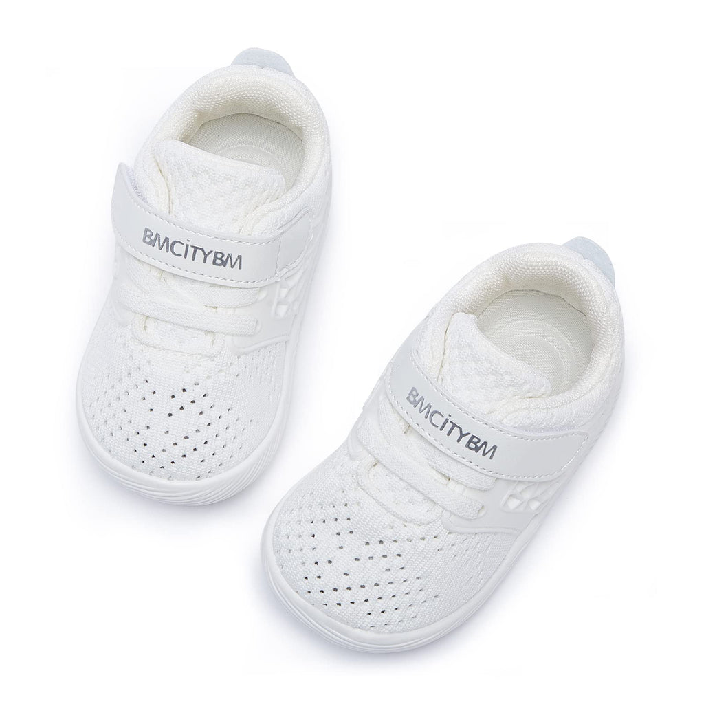 BMCiTYBM Baby Walking Shoes Infant Boy Girl Sneaker White Size 18-24 Months