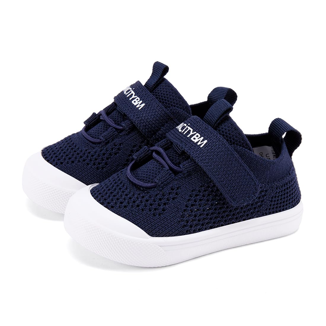 BMCiTYBM Toddler Walking Shoes Baby Boy Girl Barefoot Sneakers Navy Size 9