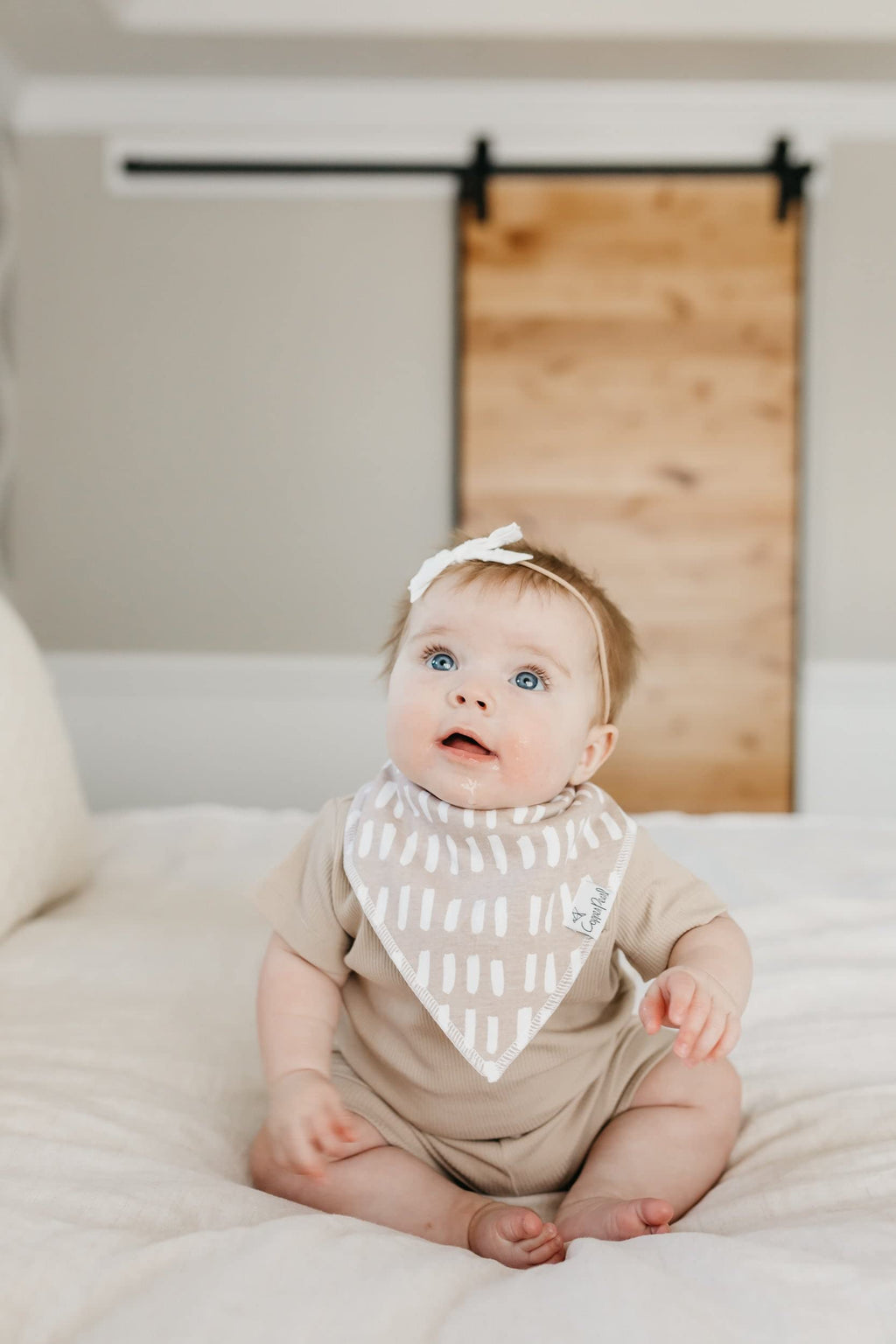 Copper Pearl Baby Bibs for Baby Boy or Girl – Bandana Drool Bibs for Teething, Absorbent Bibs for Eating, Newborn to Toddler, 4 Pack, Bliss