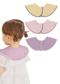 Konny Piped Edge Bib 3Pack for Infants (0-24M) Moisture-Wicking Fabric Essential Hygiene and Fashion for Girls and Boys-Set A(Butter yellow, Strawberry pink, Lavender)
