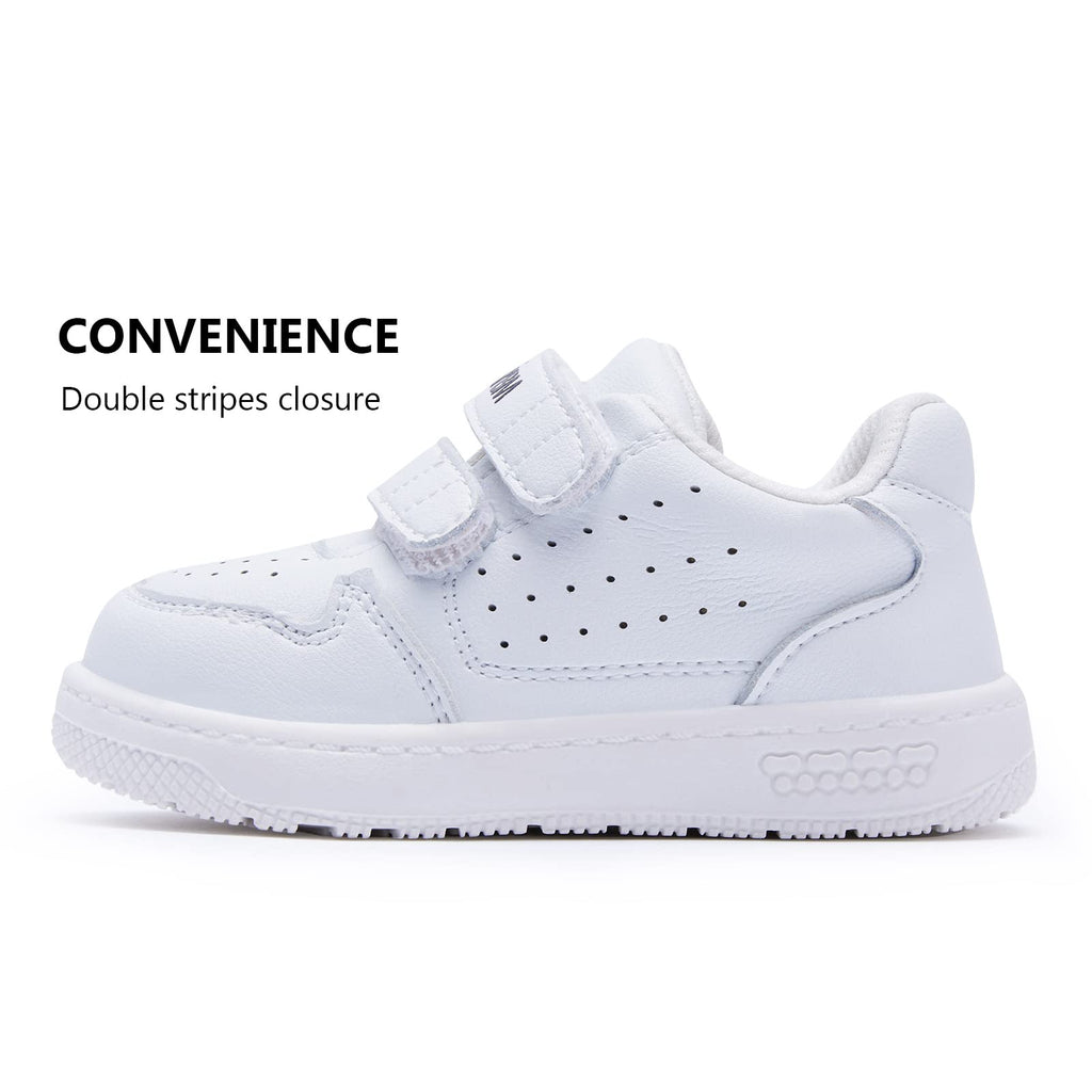 BMCiTYBM Baby Sneakers Infant Walking Shoes Unisex White Size 12-18 Months